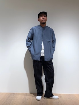 「シルク」｜「アイテム（帽子）」を使った、utkai1205さん（メンズ・175cm）の春コーディネート