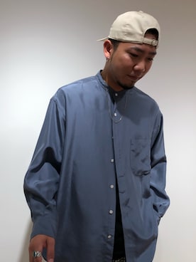 「PUBLIC TOKYO（パブリックトウキョウ）のアイテム（帽子）」を使った、utkai1205さん（メンズ・175cm）の夏コーディネート