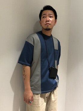 「PUBLIC TOKYO（パブリックトウキョウ）のアイテム（財布/小物）」を使った、utkai1205さん（メンズ・175cm）の夏コーディネート