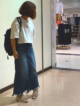 「GREGORY（グレゴリー）のアイテム（その他）」を使った、RNさん（レディース・150cm）の夏コーディネート