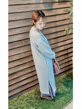 「DRESKIP（ドレスキップ）のアイテム（バッグ）」を使った、じゅんなさん（レディース・156cm）の冬コーディネート