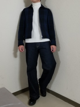 「トゥモローランド」｜「アイテム（スリッポン）」を使った、タミオさん（メンズ・172cm）の冬コーディネート