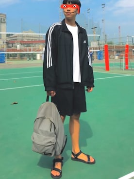 「運動会」｜「アイテム（スタジャン）」を使った、Carrotですさん（メンズ・181cm）の秋コーディネート
