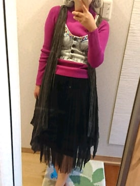 「FIG&VIPER（フィグアンドバイパー）のアイテム（その他トップス）」を使った、RURUMIさん（レディース・156cm）の秋コーディネート