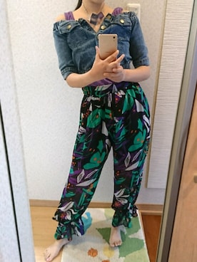 「MURUA（ムルーア）のアイテム（ネックレス）」を使った、RURUMIさん（レディース・155cm）の春コーディネート