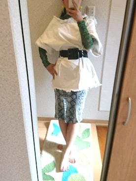 「オーバートップス」｜RURUMIさん（レディース・155cm）の春コーディネート