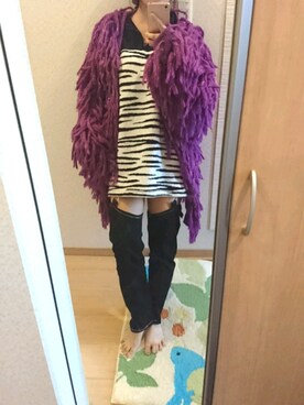 「ファイヤーマンパンツ」｜RURUMIさん（レディース・155cm）の冬コーディネート
