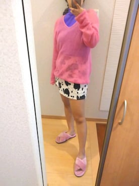 「AAA+（サンエープラス）のアイテム（サンダル）」を使った、RURUMIさん（レディース・155cm）の秋コーディネート