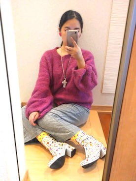 「claire's（claire's）のアイテム（アクセサリー）」を使った、RURUMIさん（レディース・155cm）の秋コーディネート