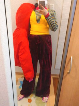 「jouetie（ジュエティ）のアイテム（ダウンジャケット/コート）」を使った、RURUMIさん（レディース・155cm）の冬コーディネート