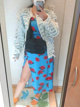 「SPINNS(スピンズ)のアイテム(ボディバッグ/ウエストポーチ)」を使った、RURUMIさん(レディース・155cm)の春コーディネート