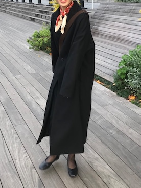 「BEAUTY&YOUTH UNITED ARROWS」｜「アイテム（チェスターコート）」を使った、ikuさん（レディース・168cm）の冬コーディネート