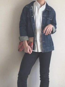 「Right-on（ライトオン）のアイテム（デニムジャケット）」を使った、kogaさん（メンズ・165cm）の春コーディネート