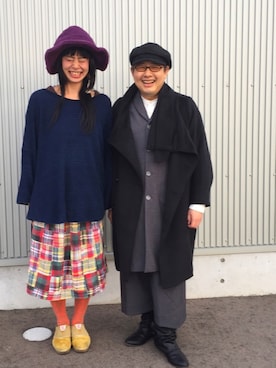 「WEARオフ会」｜アッコさん（レディース・162cm）の冬コーディネート