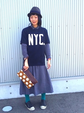 「smokey wood」｜アッコさん（レディース・162cm）の春コーディネート
