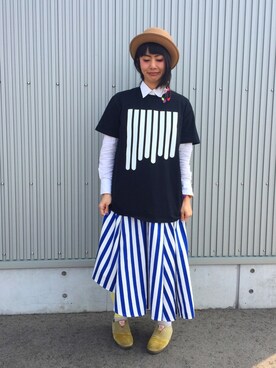 「アイテム（タイツ/ストッキング）」を使った、アッコさん（レディース・162cm）の春コーディネート