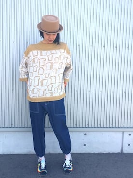 「Ne-net（ネネット）のアイテム」を使った、アッコさん（レディース・162cm）の春コーディネート