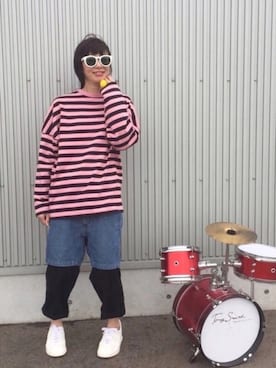 「KNOT（ノット）のアイテム」を使った、アッコさん（レディース・162cm）の春コーディネート