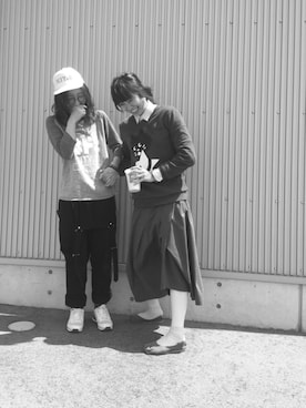 「KNOT（ノット）のアイテム」を使った、アッコさん（レディース・162cm）の春コーディネート