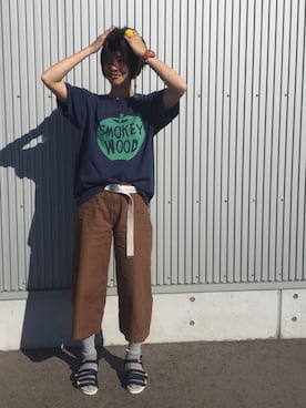 「mercibeaucoup,（メルシーボークー）のアイテム」を使った、アッコさん（レディース・162cm）の夏コーディネート