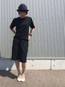「静岡」｜「アイテム（アクセサリー）」を使った、アッコさん（レディース・162cm）の夏コーディネート