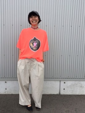 「静岡」｜「アイテム（アクセサリー）」を使った、アッコさん（レディース・162cm）の夏コーディネート