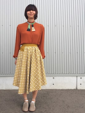 「proef（プロエフ）のアイテム」を使った、アッコさん（レディース・162cm）の夏コーディネート