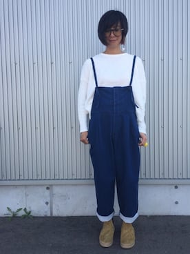 「静岡」｜「アイテム（ブーツ）」を使った、アッコさん（レディース・162cm）の秋コーディネート