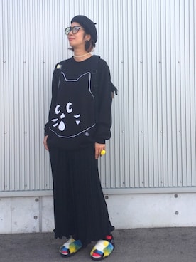 「静岡」｜「アイテム（その他）」を使った、アッコさん（レディース・162cm）の秋コーディネート