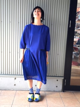 「LEH（レー）のアイテム」を使った、アッコさん（レディース・162cm）の春コーディネート