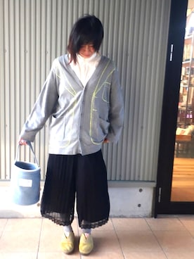 「Ne-net（ネネット）のアイテム（パンツ）」を使った、アッコさん（レディース・162cm）の春コーディネート