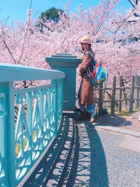「静岡」｜「アイテム（その他）」を使った、アッコさん（レディース・162cm）の春コーディネート