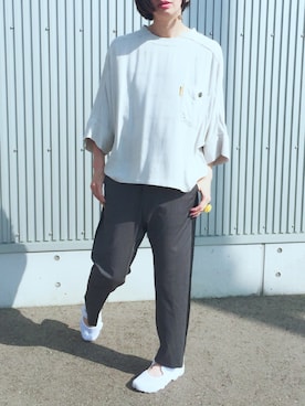 「Ne-net（ネネット）のアイテム」を使った、アッコさん（レディース・162cm）の春コーディネート