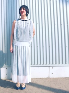 「Ne-net（ネネット）のアイテム」を使った、アッコさん（レディース・162cm）の春コーディネート