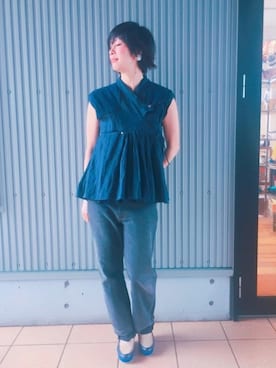 「静岡」｜「アイテム（その他）」を使った、アッコさん（レディース・162cm）の春コーディネート