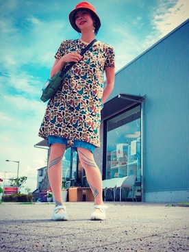 「静岡」｜「アイテム（その他）」を使った、アッコさん（レディース・162cm）の夏コーディネート