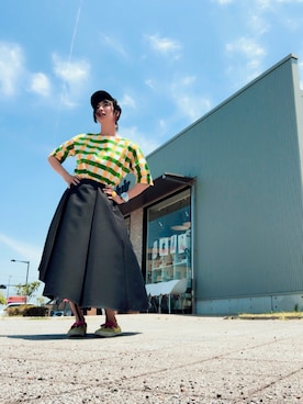 「静岡」｜「アイテム（その他）」を使った、アッコさん（レディース・162cm）の夏コーディネート