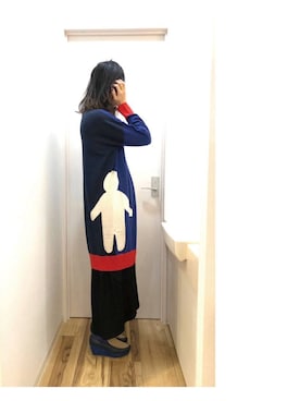 「静岡」｜「アイテム（ワンピース/ドレス）」を使った、アッコさん（レディース・162cm）の冬コーディネート