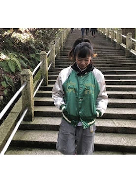 「mercibeaucoup,（メルシーボークー）のアイテム」を使った、アッコさん（レディース・162cm）の春コーディネート