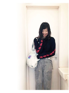 「mercibeaucoup,（メルシーボークー）のアイテム」を使った、アッコさん（レディース・162cm）の春コーディネート