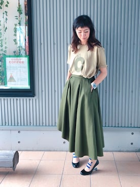 「proef（プロエフ）のアイテム」を使った、アッコさん（レディース・163cm）の夏コーディネート