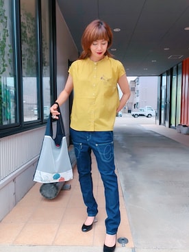 「mercibeaucoup,（メルシーボークー）のアイテム」を使った、アッコさん（レディース・162cm）の夏コーディネート
