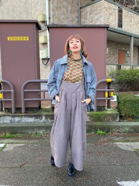 「mercibeaucoup,（メルシーボークー）のアイテム」を使った、アッコさん（レディース・162cm）の冬コーディネート