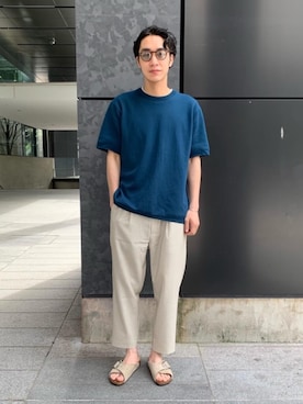 「ベーシック/トラッド」｜植田拓真さん（メンズ・174cm）の春コーディネート