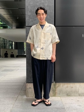 植田拓真さん（メンズ・174cm）の春コーディネート