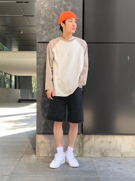 「BEAUTY&YOUTH UNITED ARROWS（ビューティーアンドユースユナイテッドアローズ）のBY インサイドスタンプ リング（リング）」を使った、植田拓真さん（メンズ・174cm）の春コーディネート