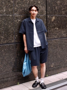 植田拓真さん（メンズ・174cm）の夏コーディネート