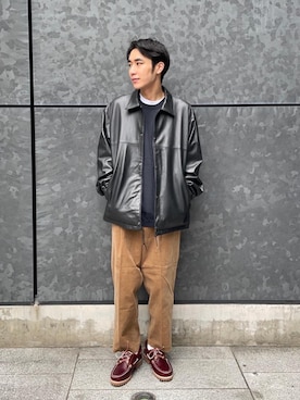 「アイテム（その他アウター）」を使った、植田拓真さん（メンズ・174cm）の秋コーディネート