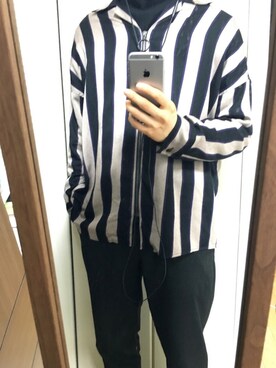 「SHAREEF（シャリーフ）のアイテム（その他トップス）」を使った、kosukeさん（メンズ・170cm）の秋コーディネート