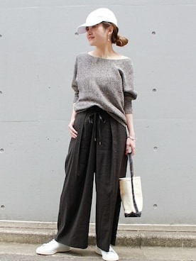 「TEMBEA（テンベア）のアイテム」を使った、SANGUさん（レディース・160cm）の春コーディネート